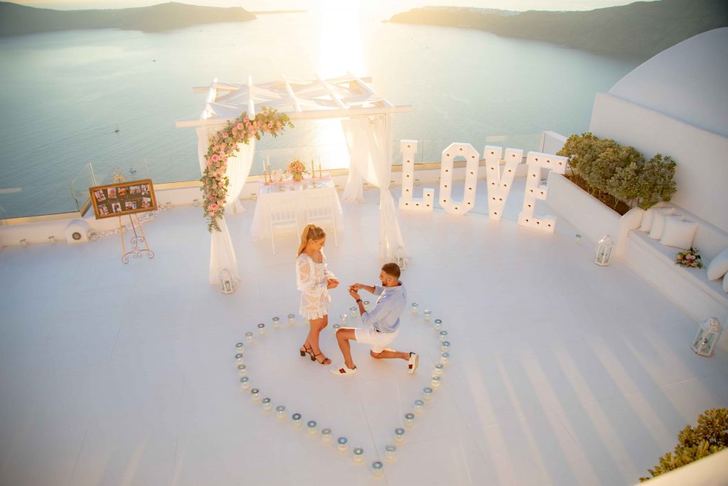 Planning a wedding Proposal in Santorini 5